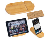Support pour tablette et smartphone en bambou